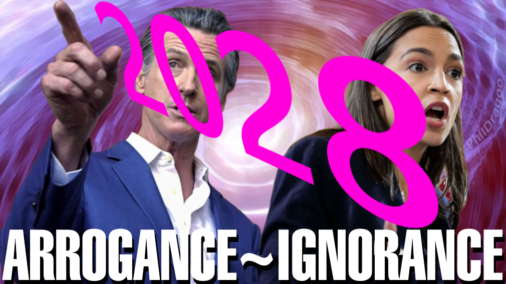 Newsom AOC arrogance ignorance